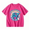 Kids Clothing Six Seven 67 Print T-shirt Summer Girls and Boys Casual Tees Tops Fashion Kids O-Neck Short Sleeve T-shirt