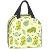Niedliche Dinosaurier und Palmblätter Lunchbox Wiederverwendbare Lunchtasche Arbeit Bento Kühltasche Wiederverwendbare Tragetasche Picknickboxen Isoliert für Kinder