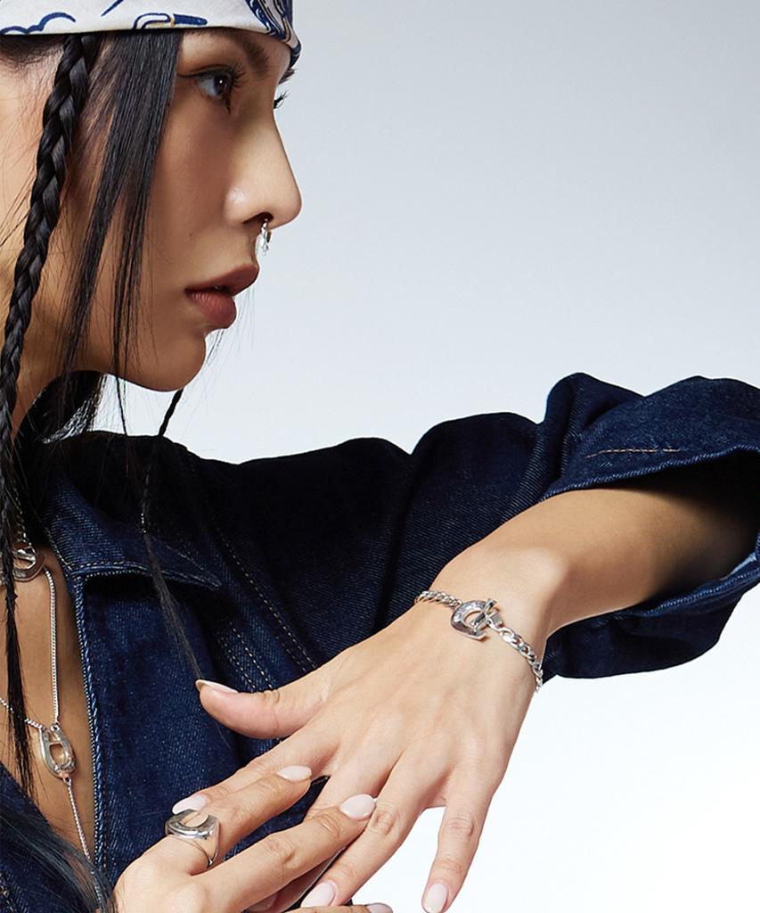 Nimbus Horseshoe Toggle Chain Bracelet