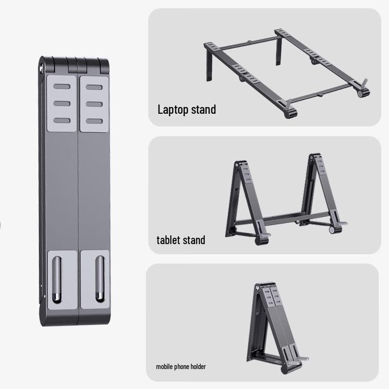 Oatsbasf Magic Wand Foldable Metal Stand for Tablets, Laptops & Phones