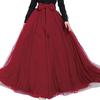 Elegant Cross-Border Women's Layered Tulle Skirt with Bow Belt for Weddings and Parties