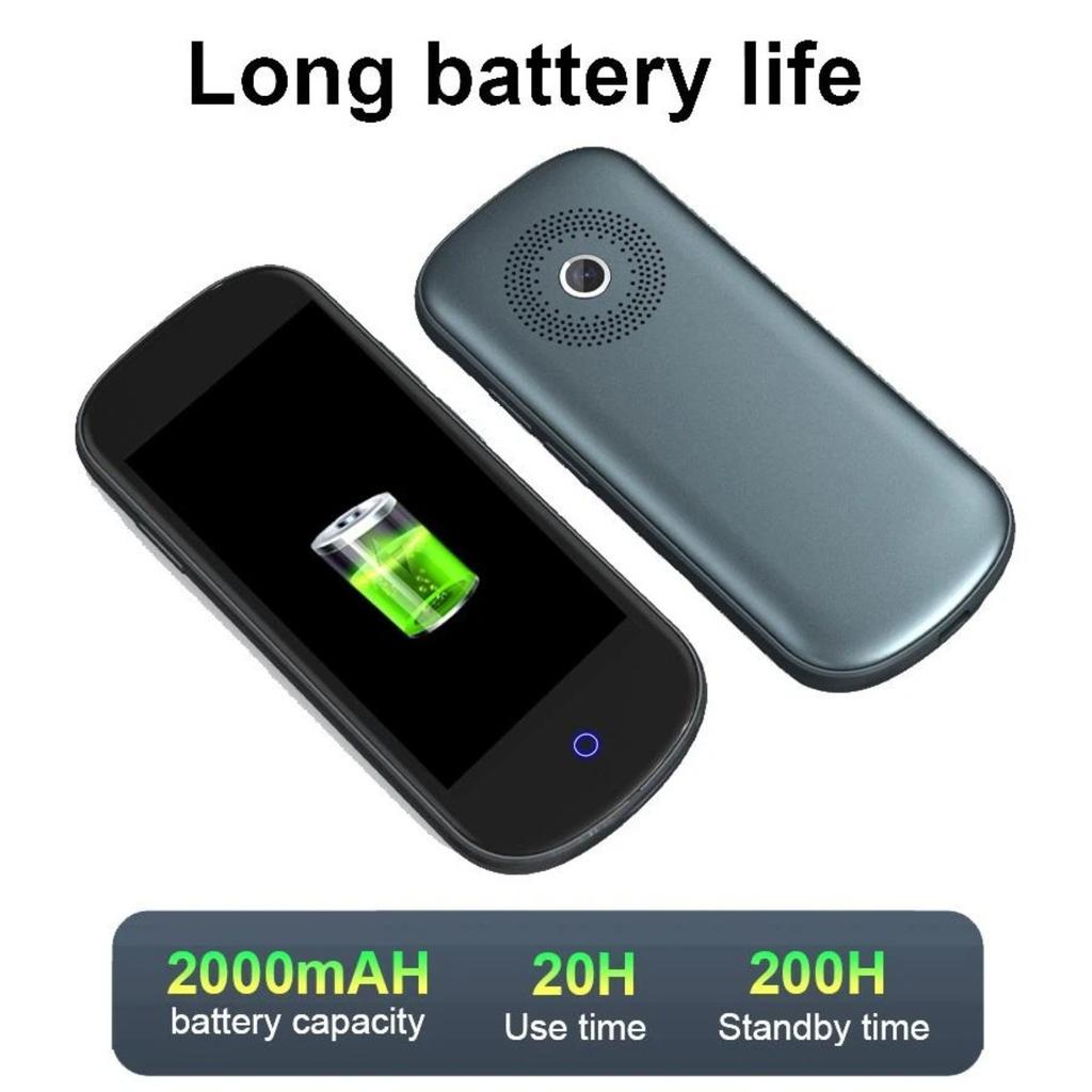 4G LTE WiFi 4-Inch Translator - MTK6739 CPU, 1GB RAM + 8GB ROM, Android 7.1, Offline Translation, IPS Screen
