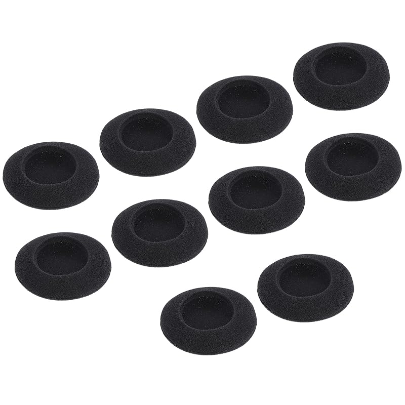 

uxcell Replacement foam ear tips for earphones 45mm black 10 pieces