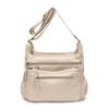 Borsa a tracolla da pendolare multi-tasche ad alta capacità in PU da donna, portatile