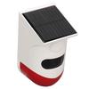 Solar Strobe Light Alarm Waterproof Waterproof Anti Theft Outdoor Motion Sensor Siren Alarm for
