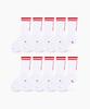 Minasu [10 Pack] Running Crew Flogger Fit Socks_Long