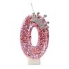 Cake Numeral Candles Birthday Candle Pink Colour Creative Candle Princess Crown Girl Happy Birthday Party Decoration