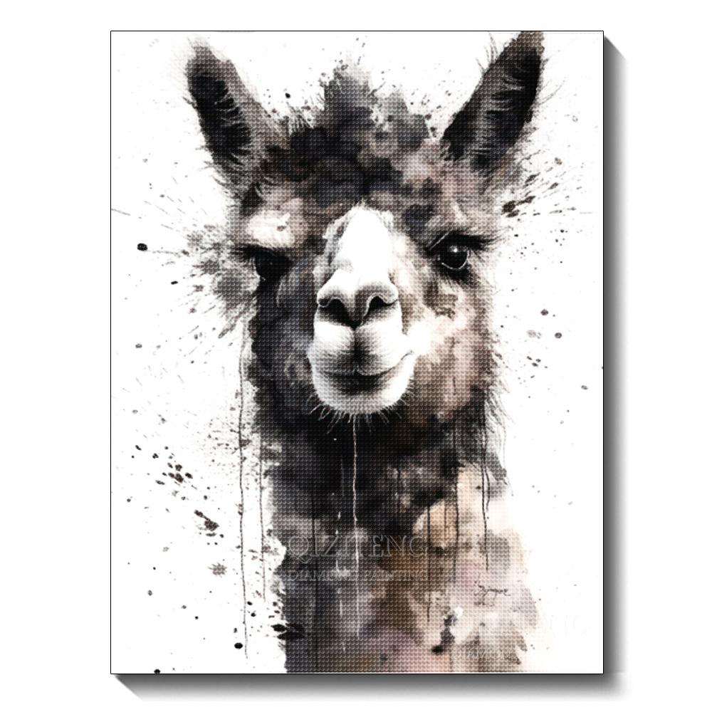 Black and White Animal Diamond Art Painting Dog 5D Full Diamond Mosaic Embroidery Cross Stitch Set Home Decoration Diy