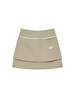 Nyxxx Double Layer Skirt Light Khaki