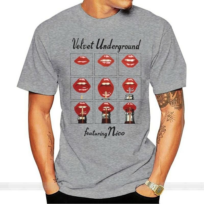 

Velvet Underground Featuring Nico (Distressed) Slim Fit T-shirt Classic Cotton Men Short Sleeve T Shirt 4XL