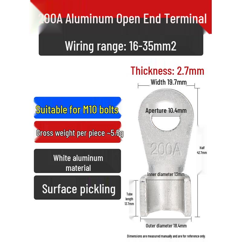 Aluminum Open-End Wiring Terminal Lugs