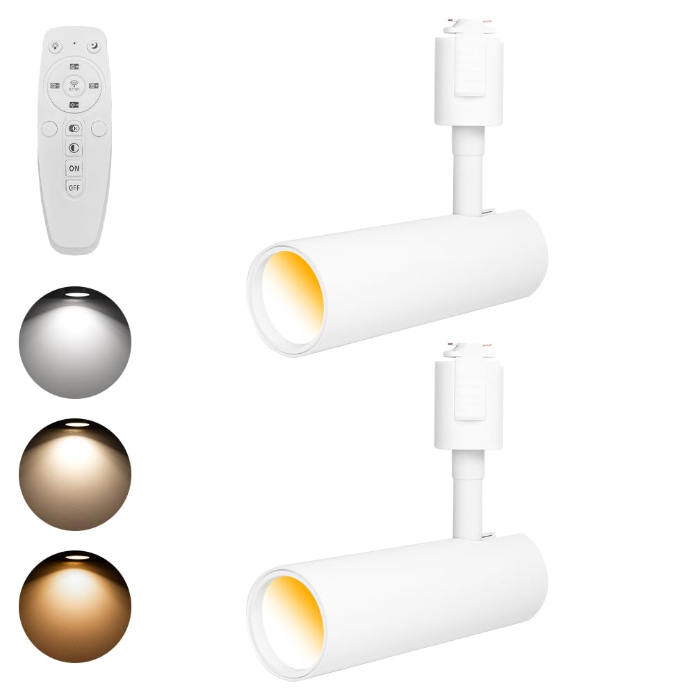 

SPAHER 10W Spotlight for Duct Rails, Stepless Dimming and Color Adjustment, Integrated LED, Adjustable Angle, 100W Equivalent, Easy Installation, No