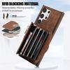 Business Zipper Cards Solt Wallet Leather Case For Samsung S26 Ultra S25 Plus S24 A26 A16 A06 A17 A07 Bag Pocket kickstand Cover