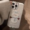 Shakeleton Snowman Applicable To Apple 16 Mobile Phone Case Glitter Powder Iphone15promax14 Double Layer