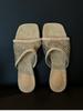 Anti-slip Shoes with Square Toe, Net Fabric, Women's New Style, Open-weave Summer Slippers Devotion