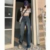 American Wide Leg Jeans Women Spring High Waist Slim Loose Floor Length Straight Trousers
