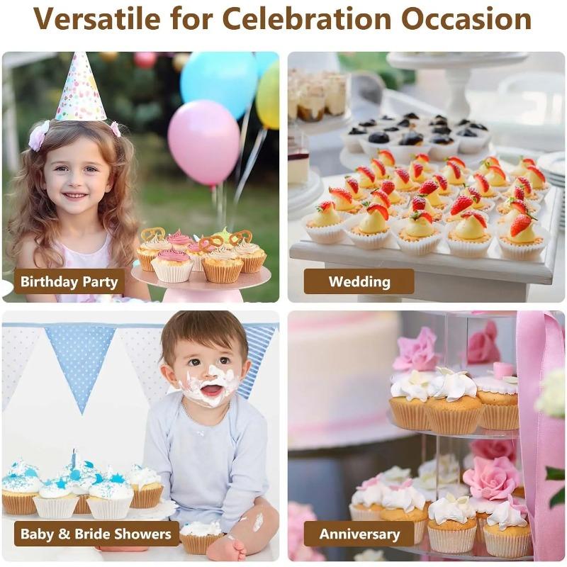 100-300Pcs Cupcake Liners Standard 2In Paper Baking Cups Muffin Liners Cupcake Wrappers Creaseproof Muffin Cups for Weddings