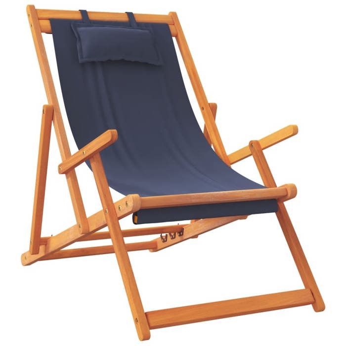 VidaXL Lot de 2 Chaises de Plage Pliables, Sièges de Terrasse, Chaises de Balcon, Meubles de Patio Camping Jardin Extérieur, 3214481