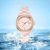 LIGE Luxus Damen Uhr Wasserdicht Mode Quarz Damen Armbanduhr Datum Rosa Vollkeramik Damen Uhren Relojs+GESCHENKKARTE