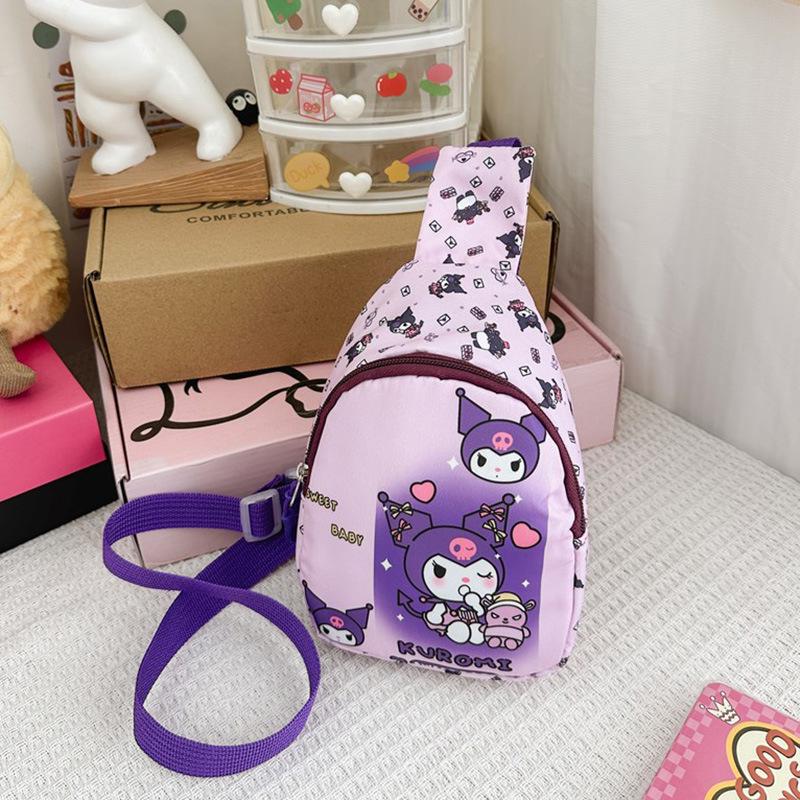 Cute Cartoon Children's Backpack: Trendy Casual Small Bag for Kindergarten Girls - Crossbody or Chest Style