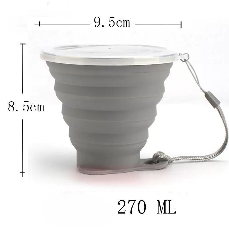 Silicone Folding Cup Travel Mini Lightweight Hotel Hotel Mouthwash Cup Retractable Travel Compression Folding Bowl