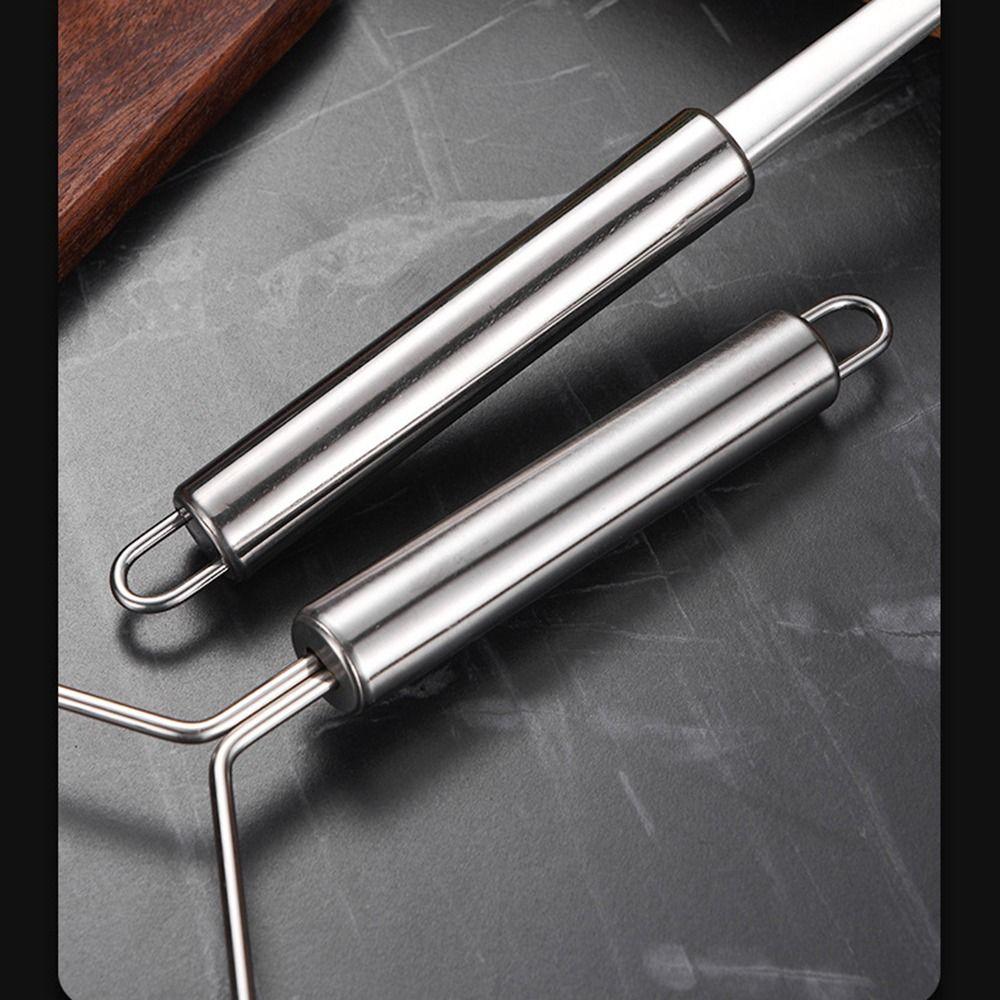 1/2 Pcs Stainless Steel Potato Masher Heavy Duty Manual Operation Food Mud Press Masher Kitchen Gadget Durable