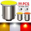 10/20/40/50 PCS 1157 BAY15D 1156 BA15S LED Bulbs For Car Turn Signal Parking Brake Lights 12V COB 12SMD 6500K White Red YellowTurn Signal 2