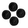 4pcs 1 10 RC Tires Set Rubber Strong Buffering High Wear Resistance Durable Wheels Set for 1 10 Flat Sports Car Black