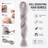 80cm Heat-Resistant Fiber Doll Hair Hand-crocheted Doll Hair for BJD SD Doll Doll Hair