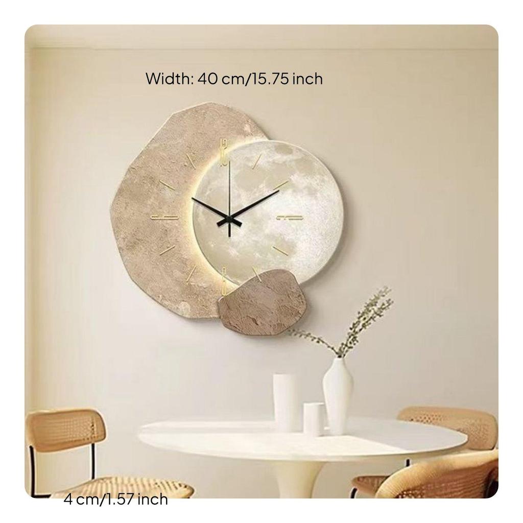 Modern Decorative Timepiece Energy Efficient Irregular Shape Clock for Office