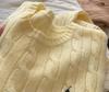 Women's Round Neck Wool Knit Sweater with Little Horse Embroidery - American Style RL2025 for Autumn and Winter