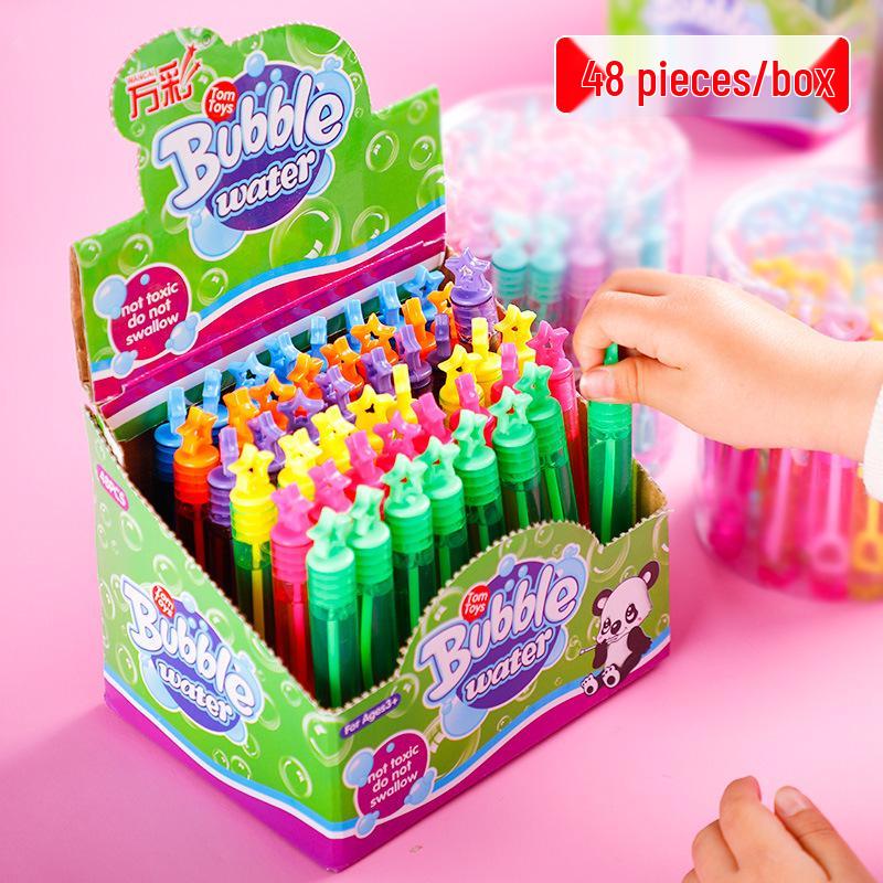 Eco-friendly Children's Mini Bubble Wands - Compact & Portable for Easy Carrying