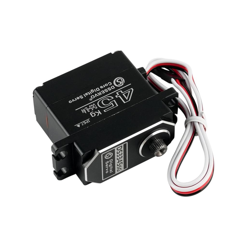 DSservo DS3345 45KG Aluminum Alloy Case IP67 Waterproof Core Digital Metal Gear Servos for 1/8 1/10 RC Crawler Car Boat Truck