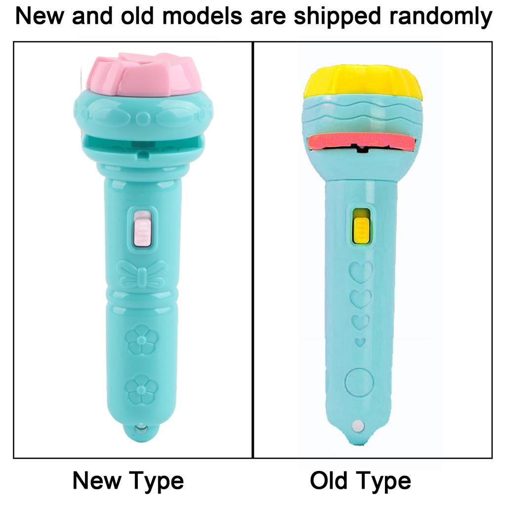 Kids Projector Flashlight Different Animal Patterns Early Educational Science Projector Luminous ToyBlue(80 Patterns)