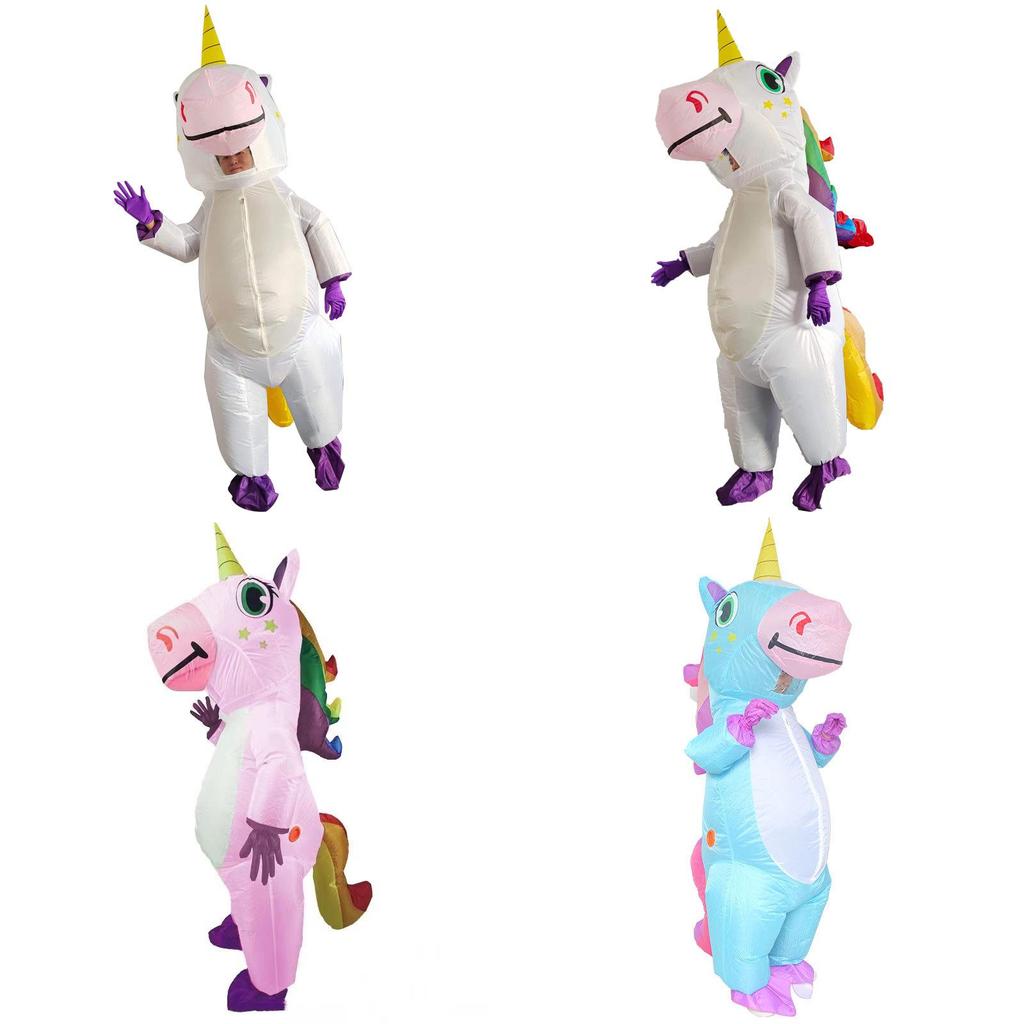 Cute Unicorn Inflatable Costume For Halloween And Christmas Performances