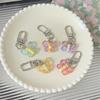 Cute Cartoon Colorful Smile Butterfly Keychain Resin Bag Charm for Women Girls Trendy Accessories for Friend