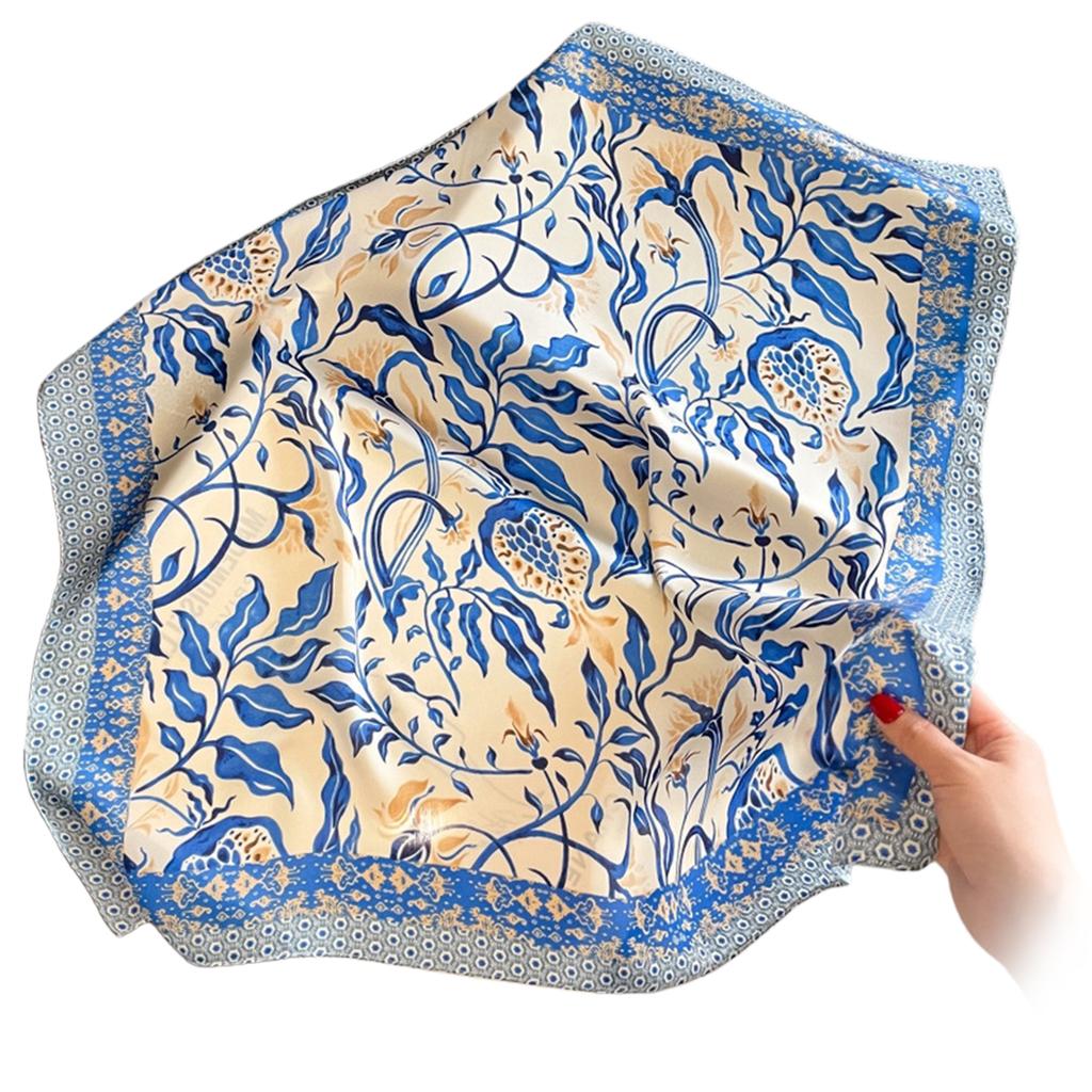 Soft Square Scarf For Women 70cmx70cm Neckerchief Lightweight Head Wrap Neck Bandana Decorative Bag Strap Accessory