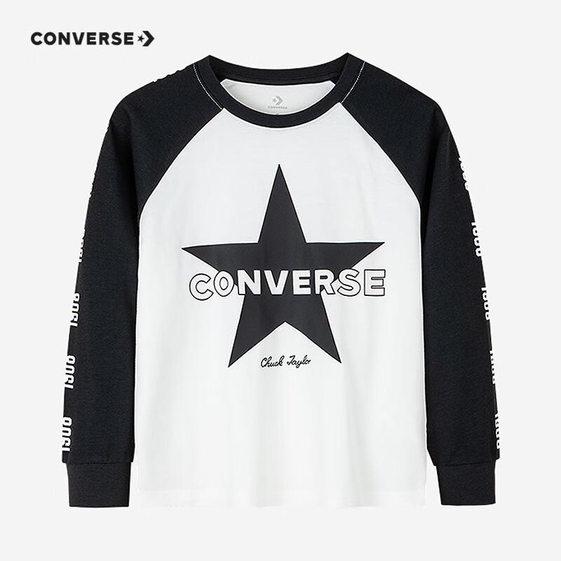 Converse Unisex Kids' Cotton Long-Sleeve T-Shirt