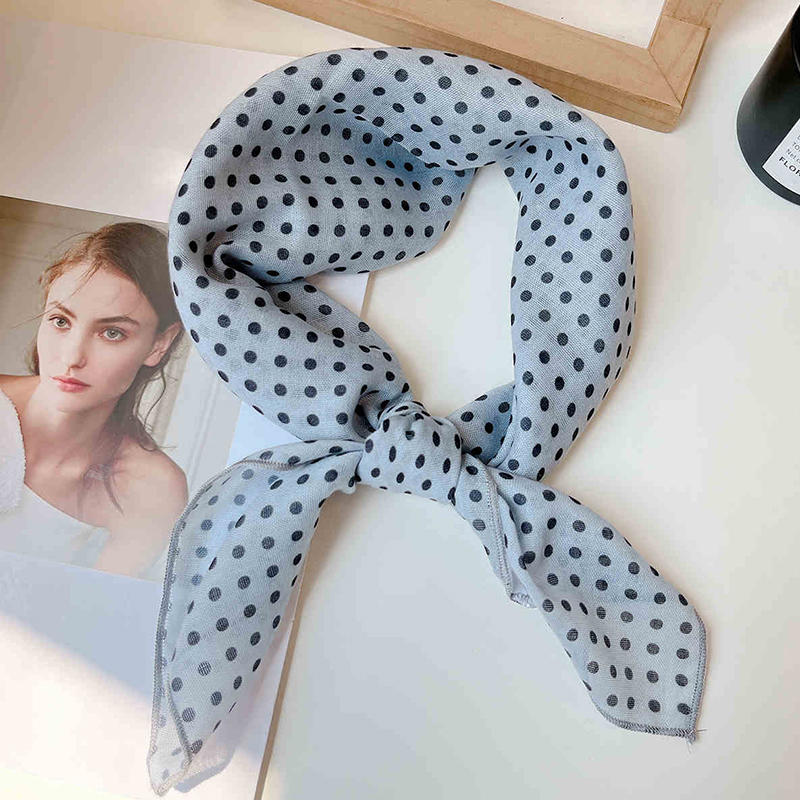 Fashion Printing Silk Small Square Scarf Summer Scarf Women's Versatile Small Scarf Head Band Hair Accessories