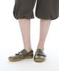 Partimento Women Double Strap Sports Ballet Flats_Mud