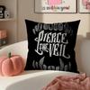 Dynamic Rock Band PPierce The Veil Cushion Cover Pillowcase Short Plush Invisible zipper Room Sofa Cushion Cover