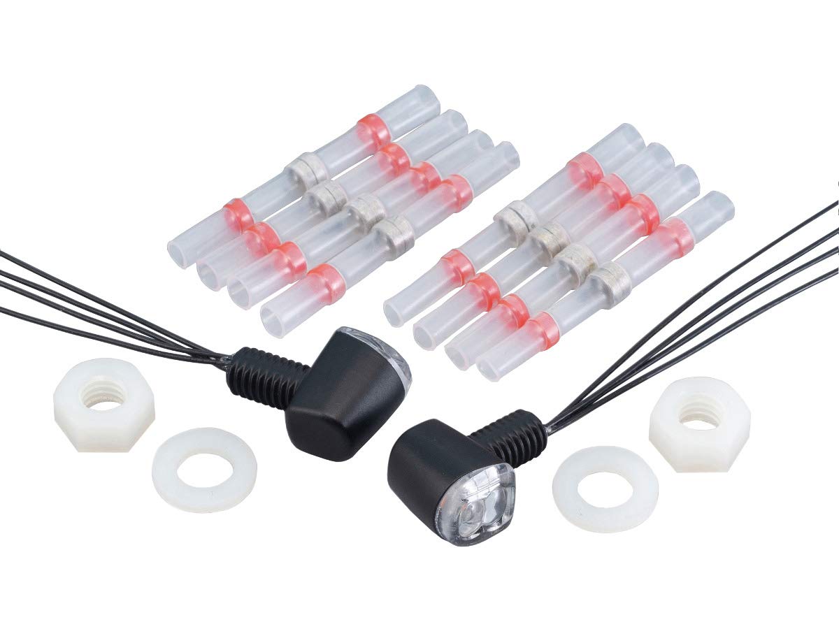 

Kijima 219-5180 Motorcycle LED Combination Lamp, Nano Type, Black Body/Clear Lens, Turn Signal Lamp, Tail Lamp, Brake Lamp Type 1 чёрный