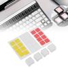 4PCS Double Layer Keycaps with Transparent Cover   Removable Stickers ABS Mechanical Keyboard Replacement Keycaps