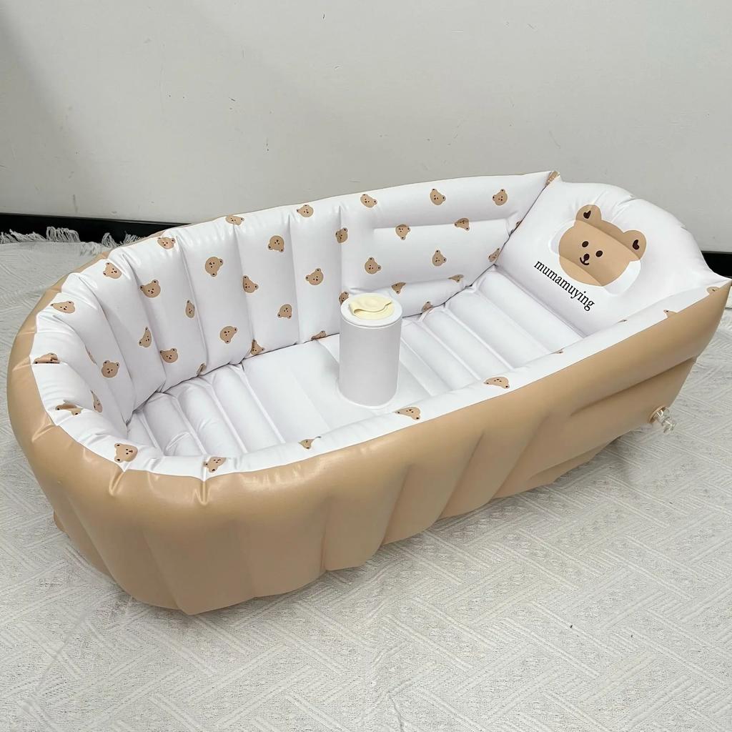 Eco - friendly Material Baby Inflatable Bath Tub, Safe, Comfortable and Odorless