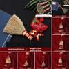 Spring Festival Dustpan Pendant Chinese New Year Broom Pendant Housewarming Lucky Gift Broomstick Copper Coin Hanging Decor