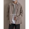 2024 Letter Long Sleeve Shirt Japanese Hong Kong Style Ins Loose Shirt Boys Summer Trendy Versatile Casual Coat