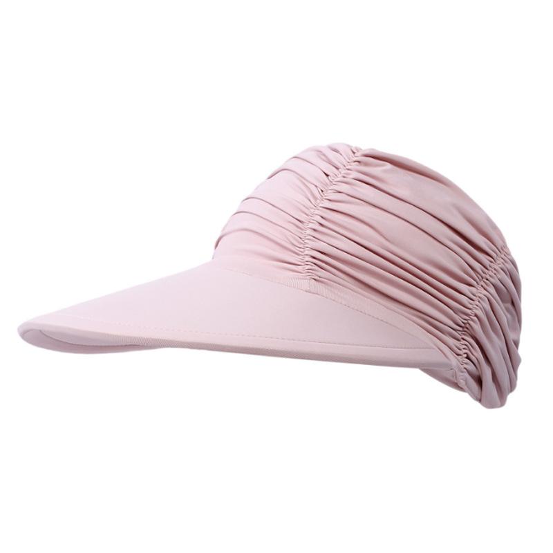 Women's Outdoor Sports Visor Hat, High Ponytail Sun Hat for Beach, UV Protection Breathable Quick-Dry Running Fishing Cap