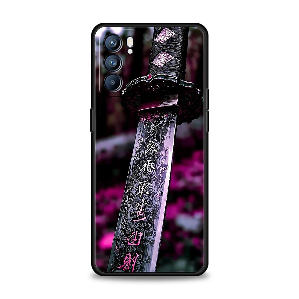 The Sword Creative Pattern Phone Case For Oppo Reno 13 12 11 10 7 F Find X5 X6 A98 A80 A79 A78 A57 A54 A31 A17 Pro 5G Soft TPU