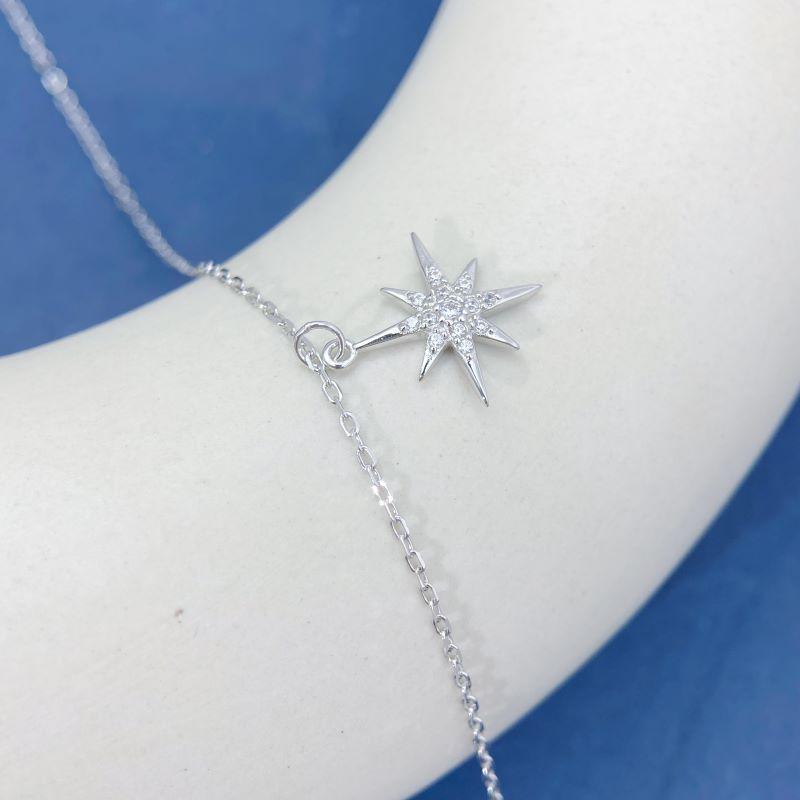 S925 Sterling Silver Eight-Pointed Star Necklace: Versatile, High-End Women s Fashion. 925 Sterling Silver