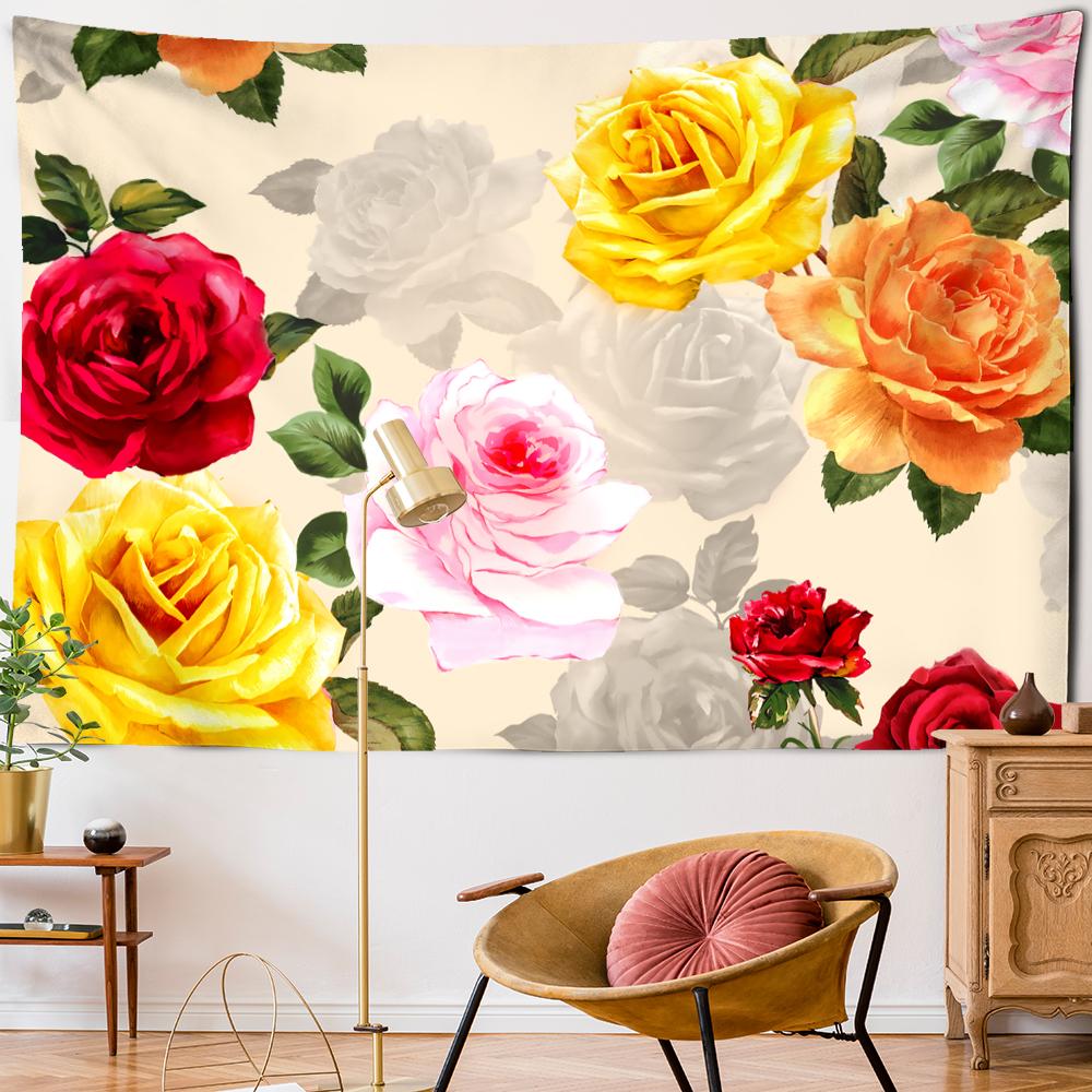 Flower Tapestry Wall Hanging Mandala Bohemian Hippie Witchcraft Art TAPIZ Dormitory Living Room Decor